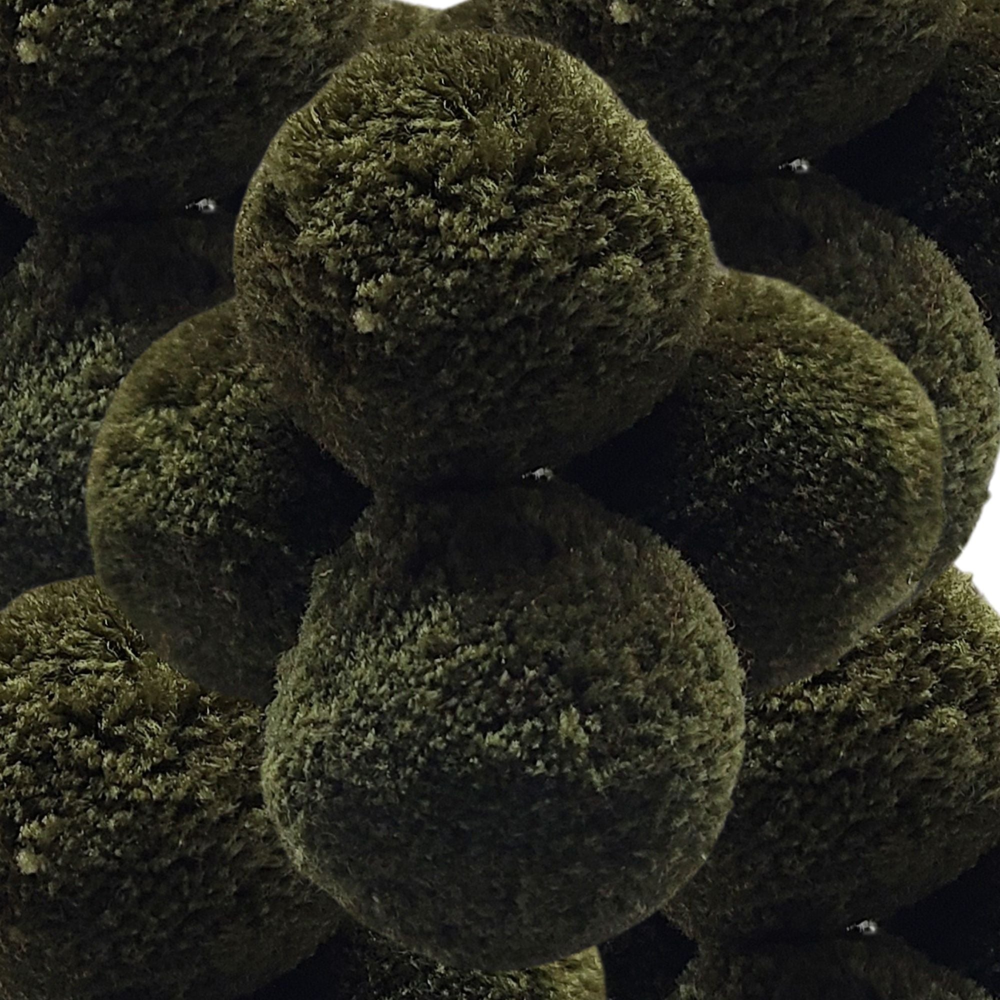 ARTSHOP Chouchous Balls 15 pompon Vert militaire 40mm synthétique