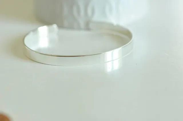 Gingerlily support manchette réglable bracelet argent 6mm