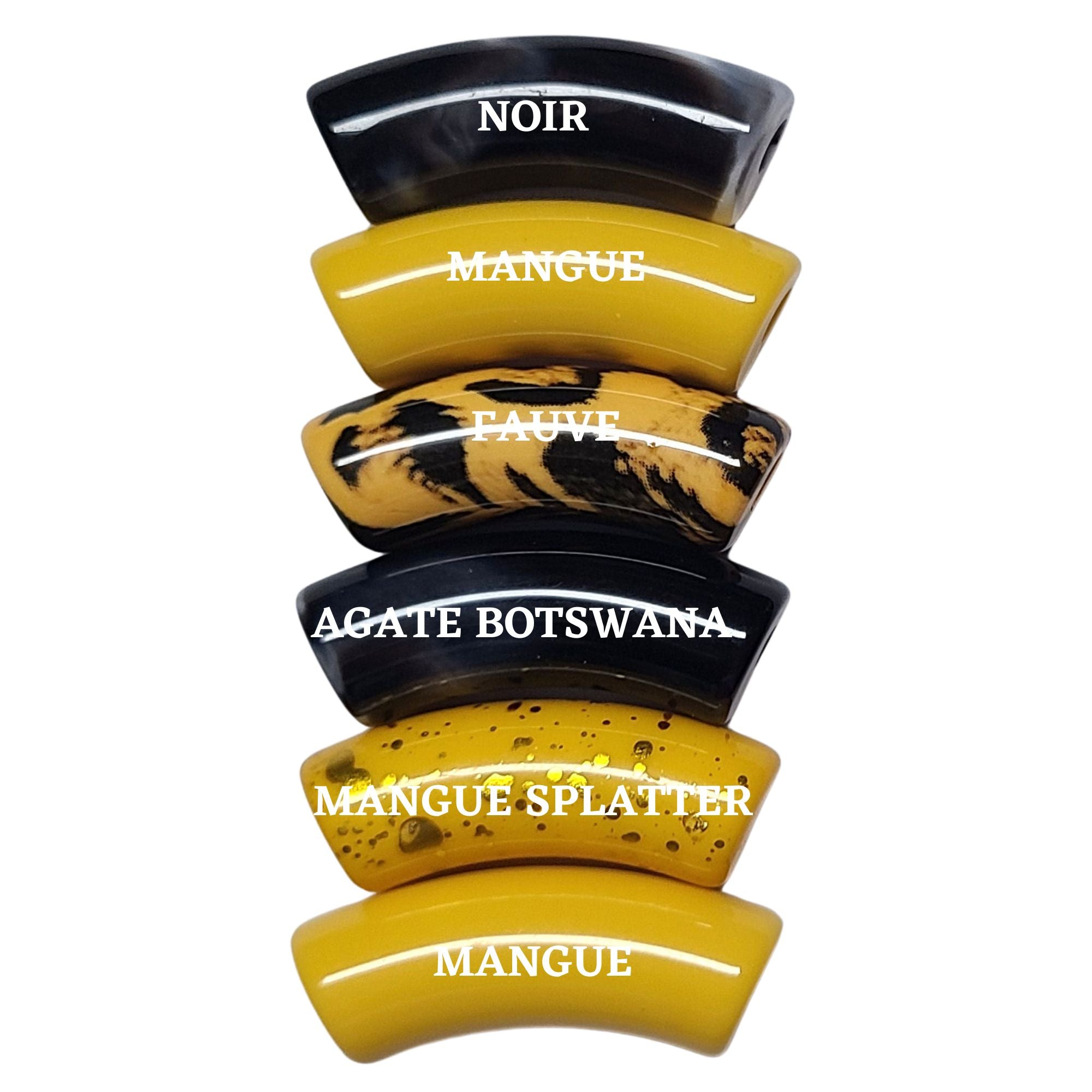 ARTSHOP Camaïeu 178 lot 6 tubes 12MM orange résine