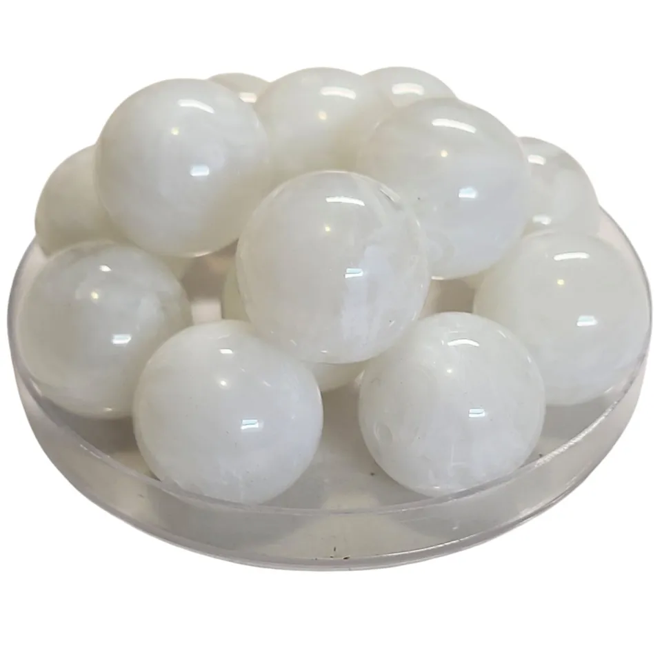 ARTSHOP Boules 24MM 237 Quartz blanc marbré x1 acrylique