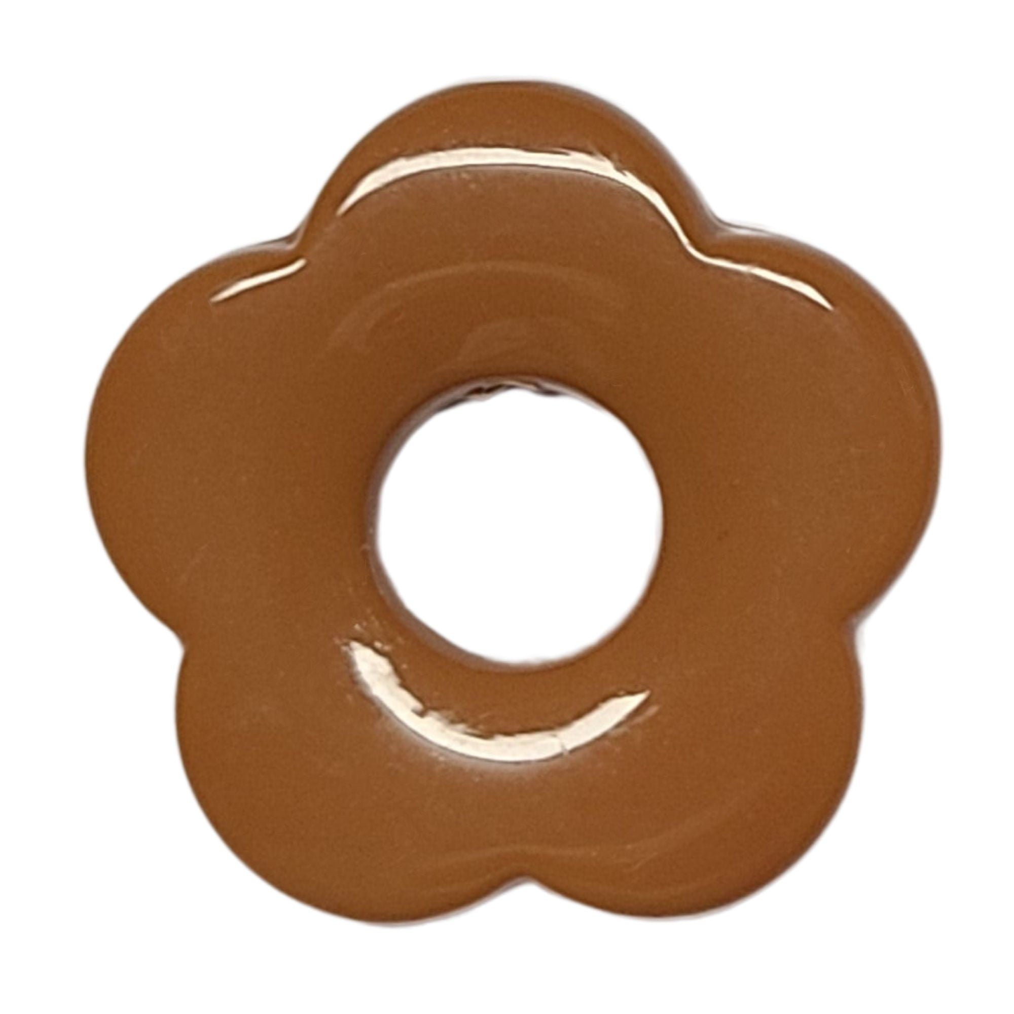 ARTSHOP Flower power 51 Capucine Moka fleur acrylique 27mm x1
