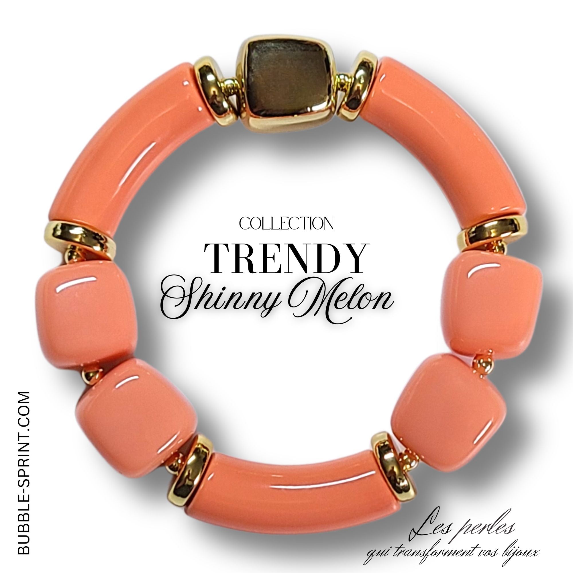 ARTSHOP Trendy Shinny Melon bracelet kit à faire soi-même melon