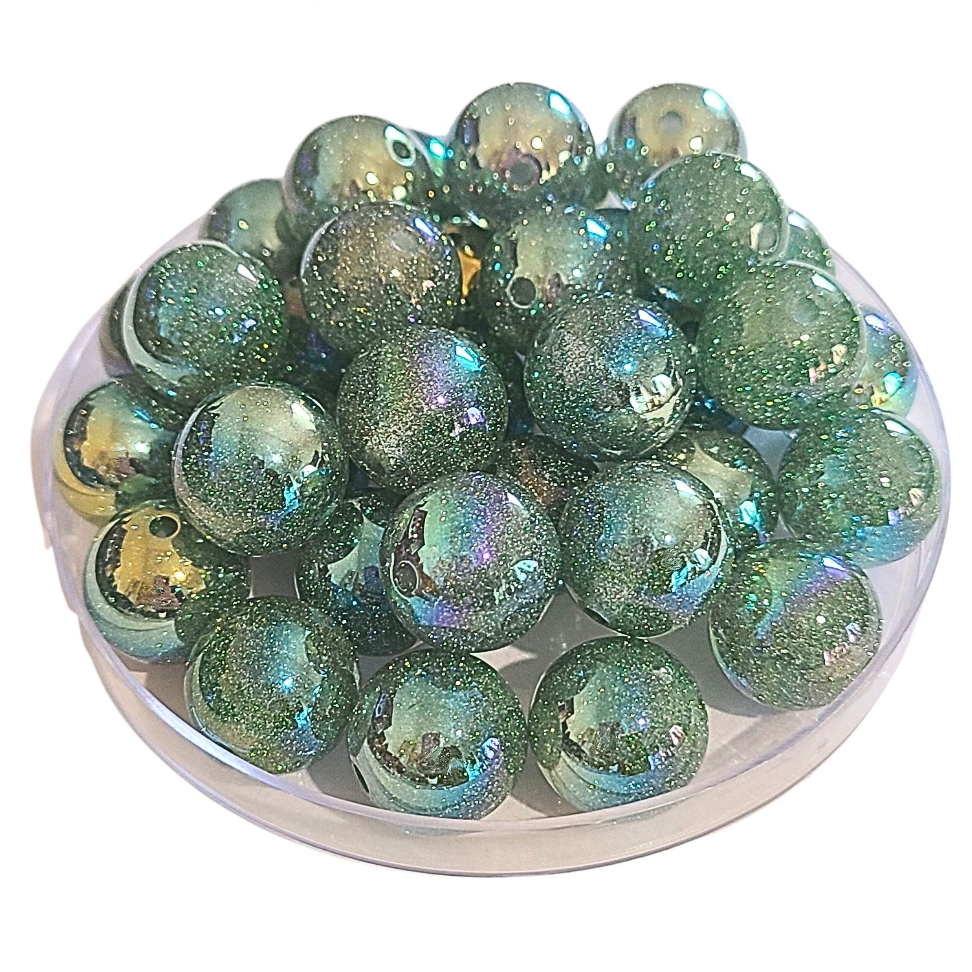 ARTSHOP 274 Boules acrylique Glitter Chlorophylle 16 mm x15