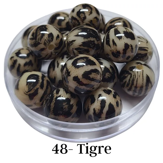 ARTSHOP Boules 48 perle boule tigre 20 mm x1