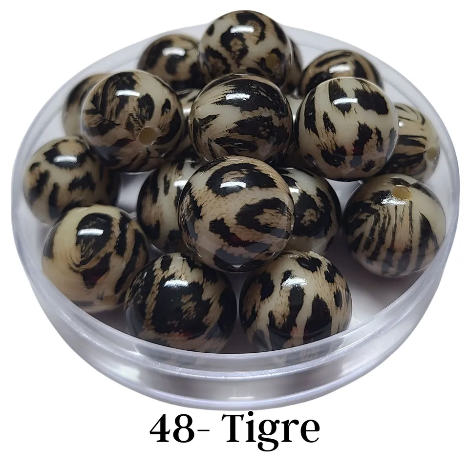 ARTSHOP Boules 48 perle boule tigre 20 mm x1