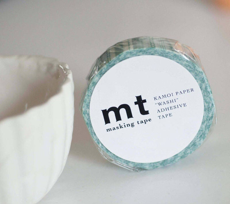 MT Accessoires Masking tape vert rayé 15mm 10 m