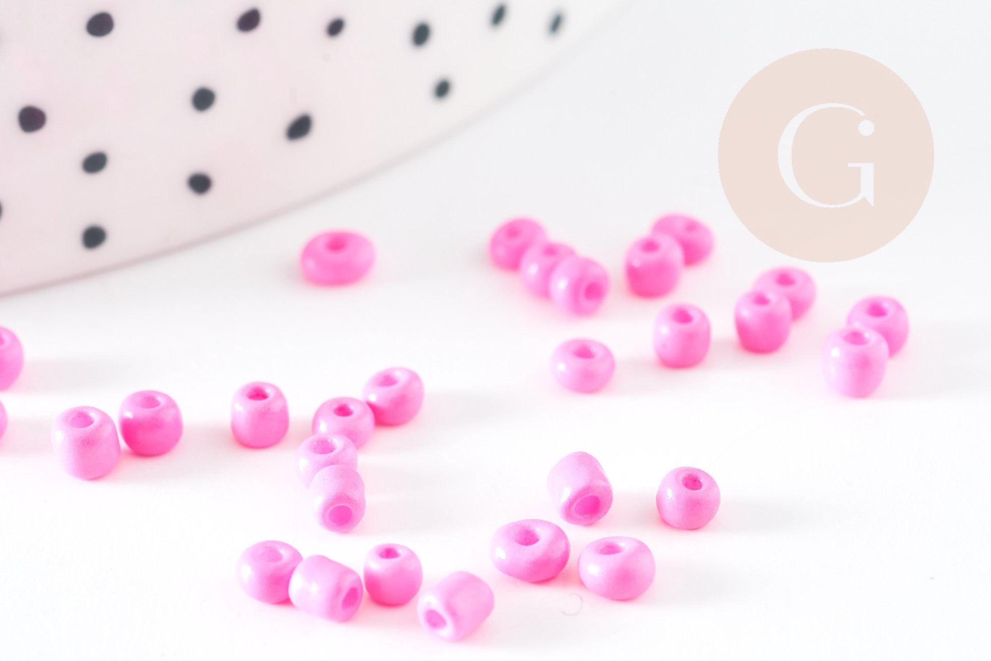 Gingerlily Perles Rocaille rose foncé 2,5mm sachet 10g