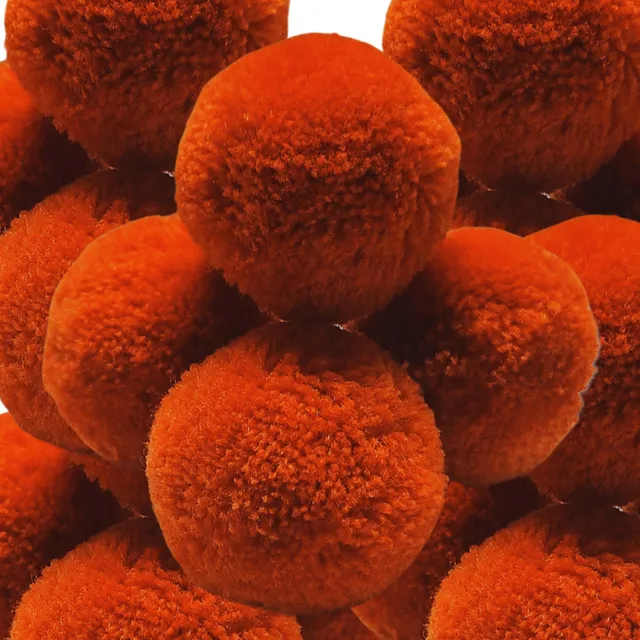 ARTSHOP Chouchous Balls pompon boule 40mm Paprika synthétique