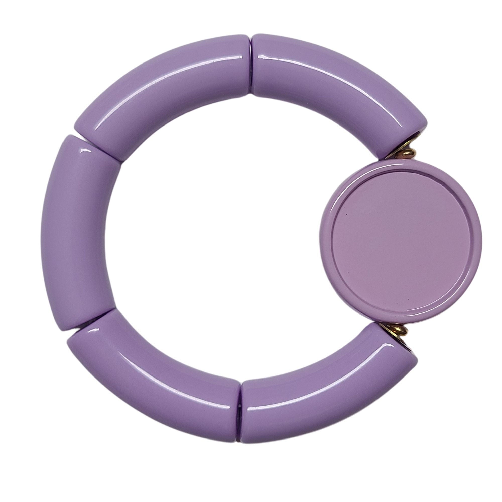 ARTSHOP Apprêts support cabochon 25mm lilas double face x1