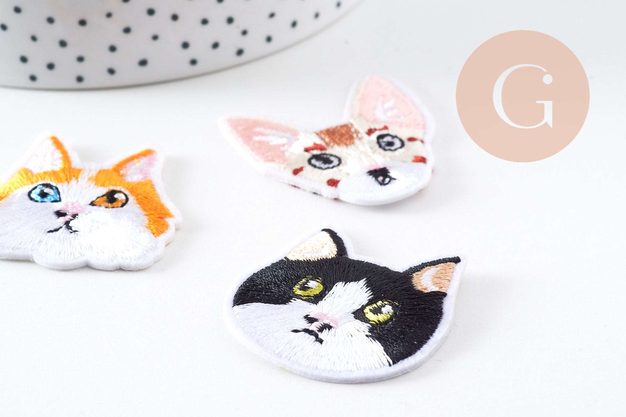 Gingerlily G10915 écusson brodé chat thermocollant style 1