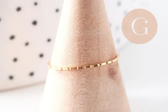 Gingerlily Accessoires G10499 bague fine dorée 1mm taille 7