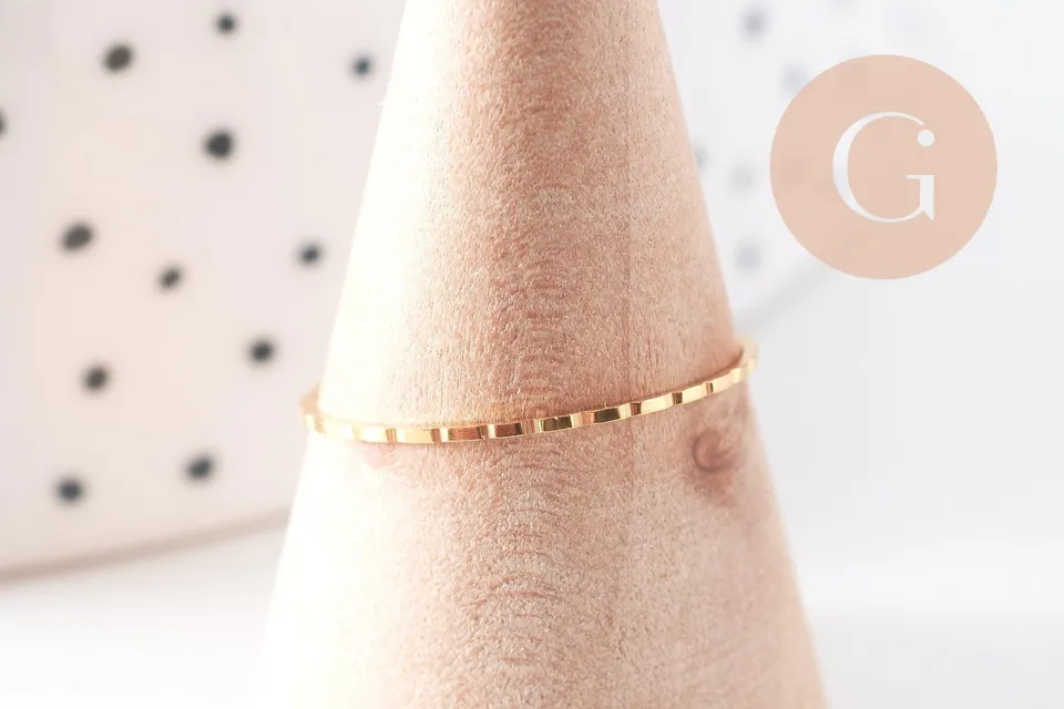 Gingerlily Accessoires G10499 bague fine dorée 1mm taille 7