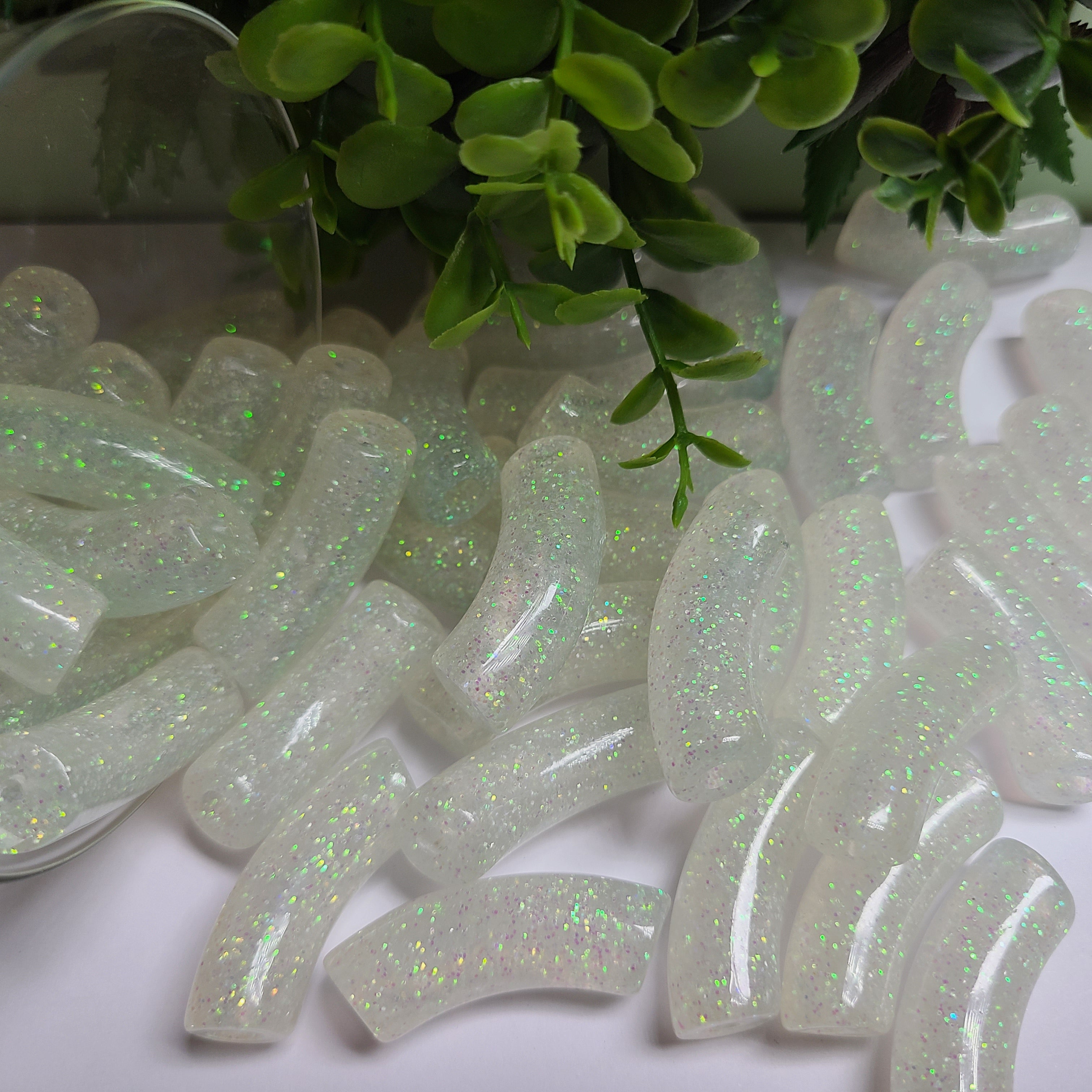 ARTSHOP Tubes Glitters 312 perles tubes coco 12mm x6