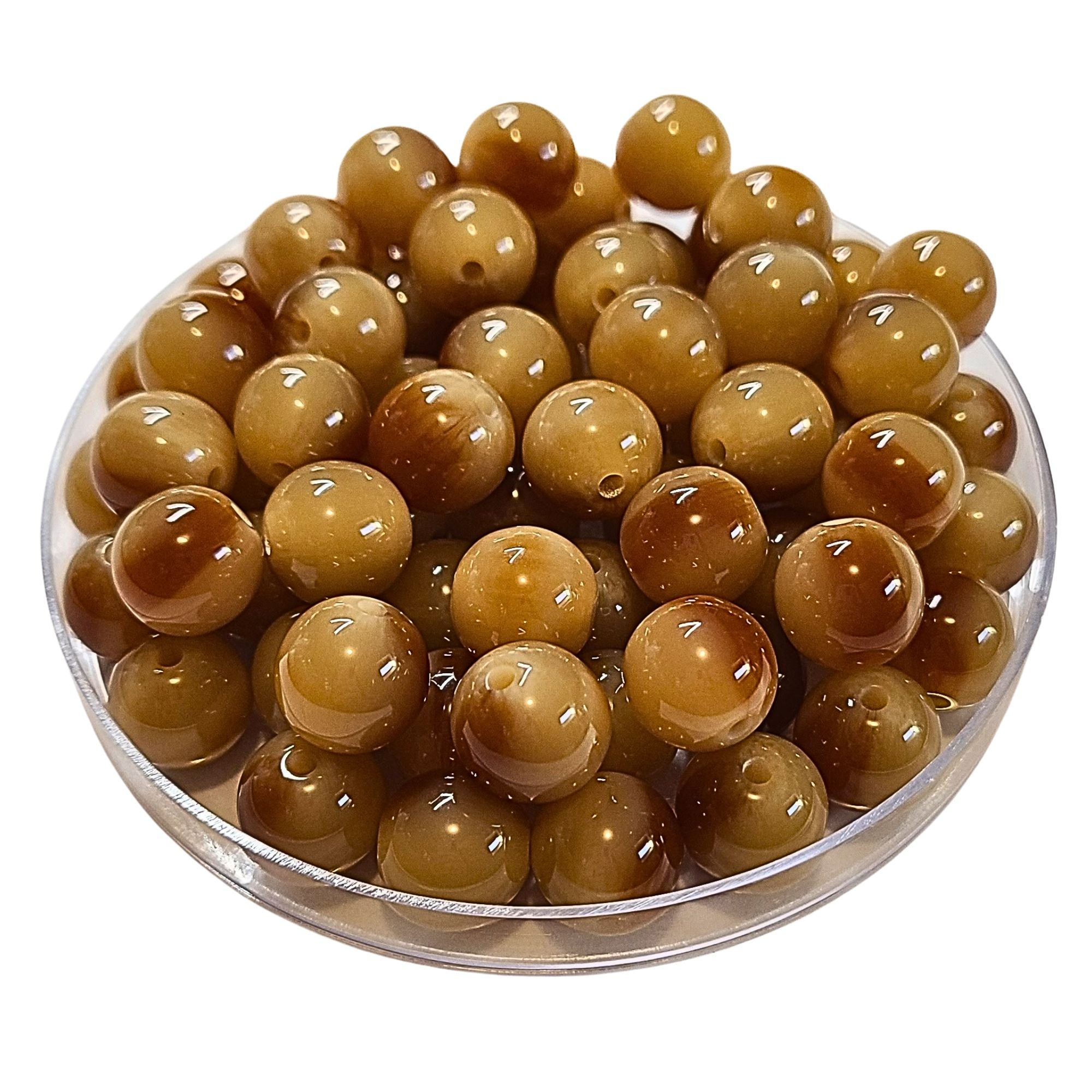 ARTSHOP Boules 12MM 219 perles acryliques Nude Caramel x20
