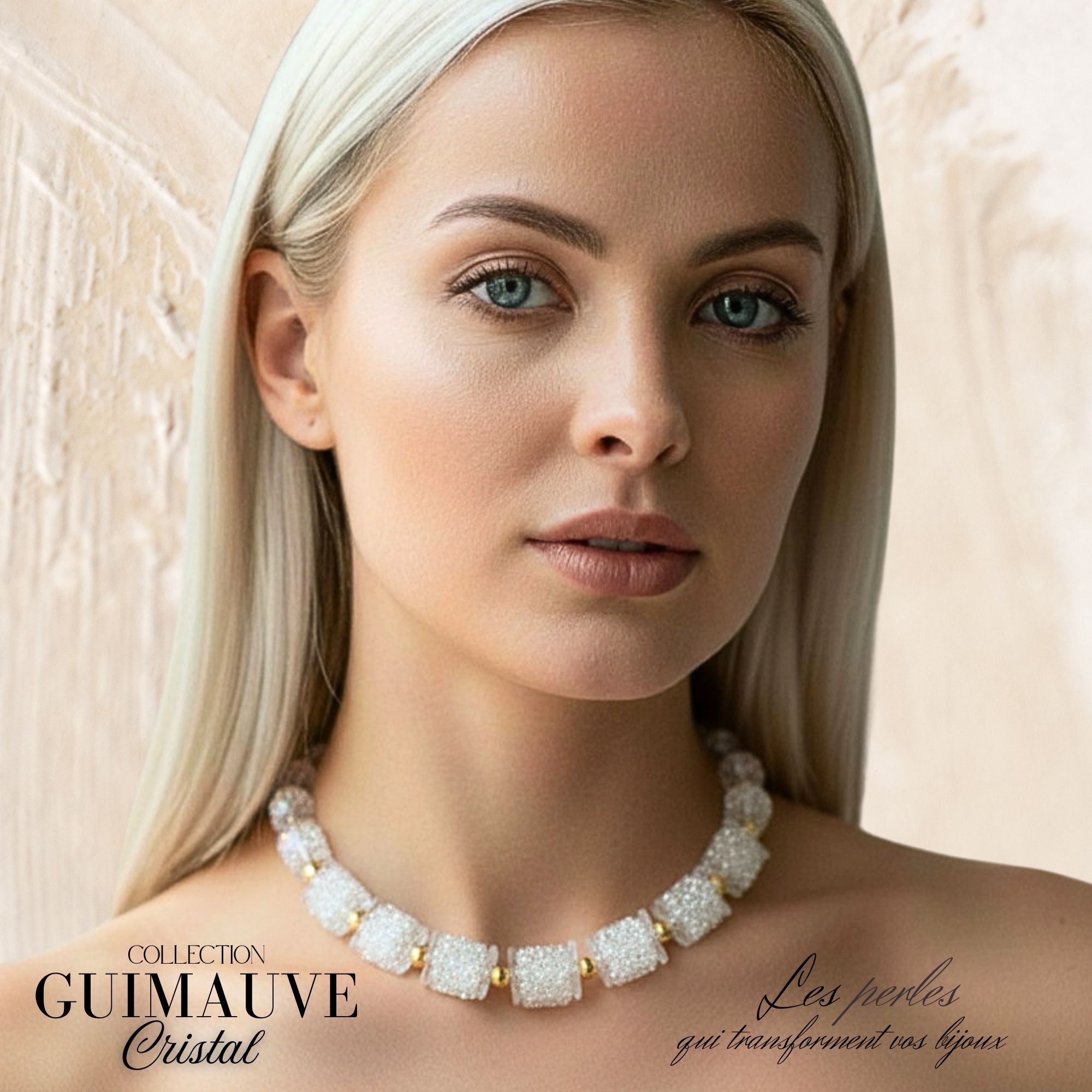 ARTSHOP Bijoux en KITS GUIMAUVE Cristal kit collier 50 cm
