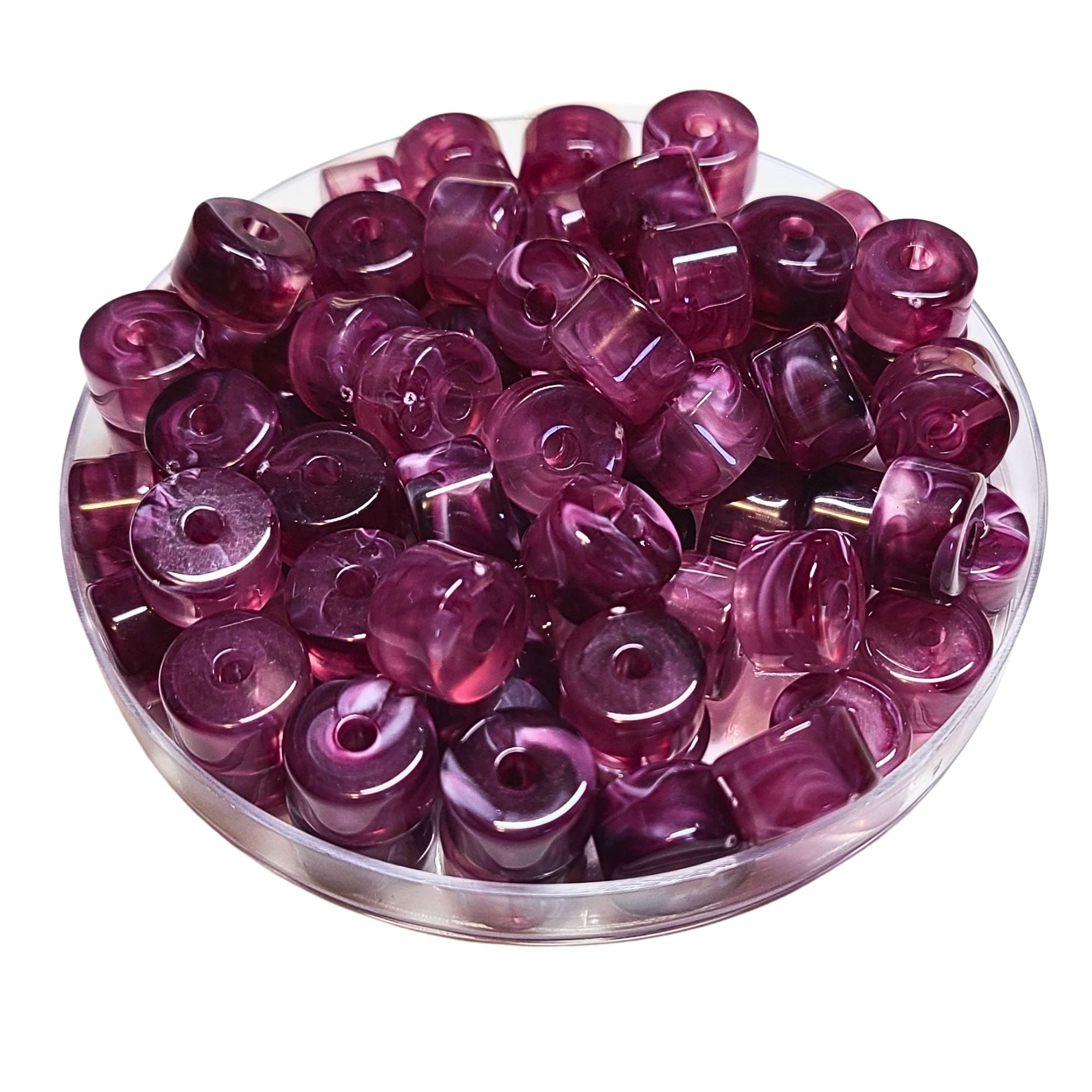 ARTSHOP 1/4 de tubes cylindre Raisin marbré 12 mm x6