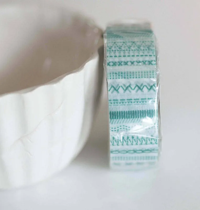 MT Accessoires Masking tape vert rayé 15mm 10 m