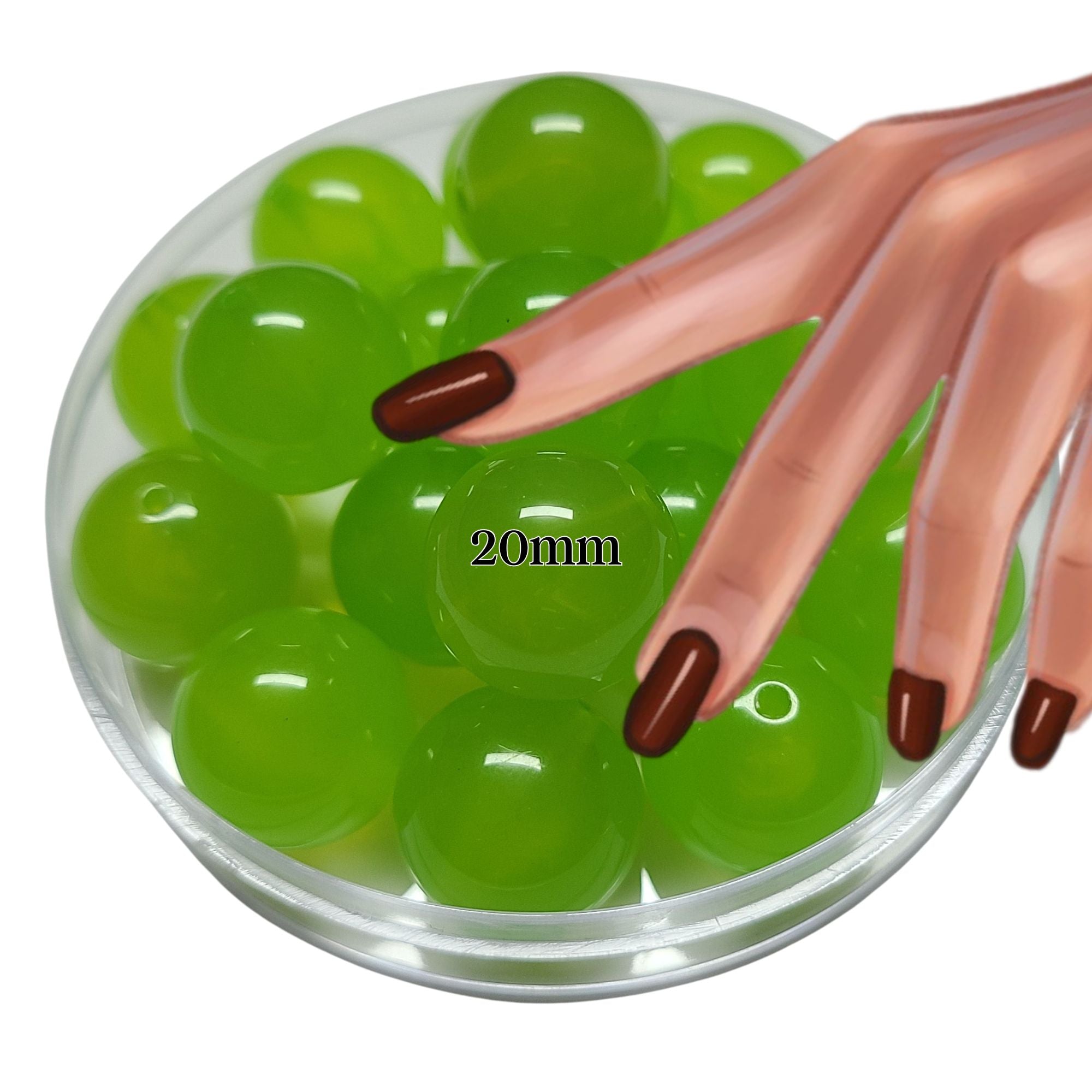 ARTSHOP Boules 20MM 70 sorbet tilleul brillante x1