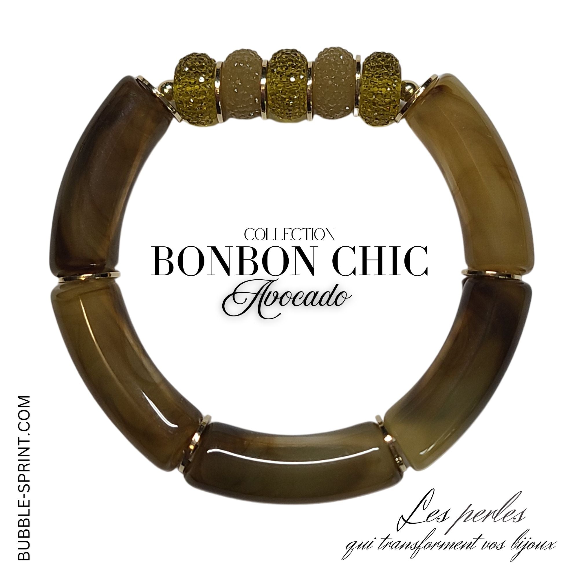ARTSHOP Prêts-à-porter BONBON CHIC bracelet avocado kit