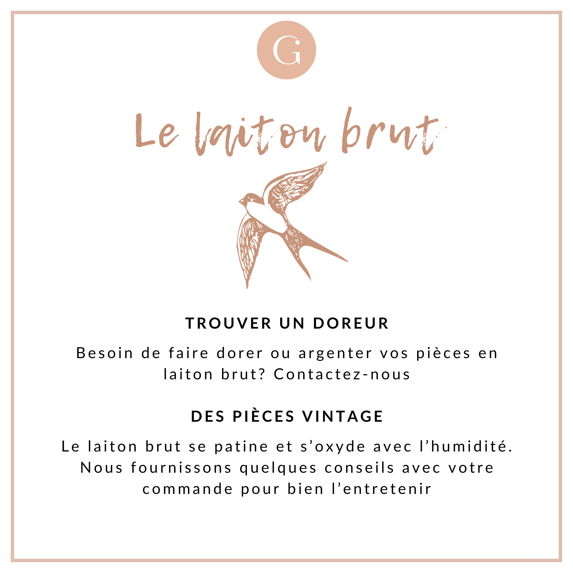 Gingerlily Service nettoyage laiton brut outil polissage tonneau