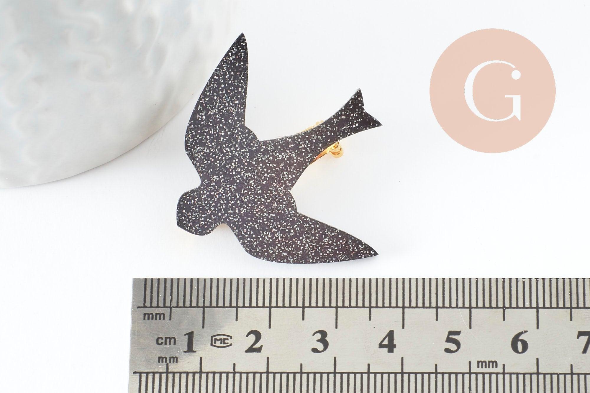 Gingerlily Kit Broche Hirondelle Acrylique x1 Création Facile