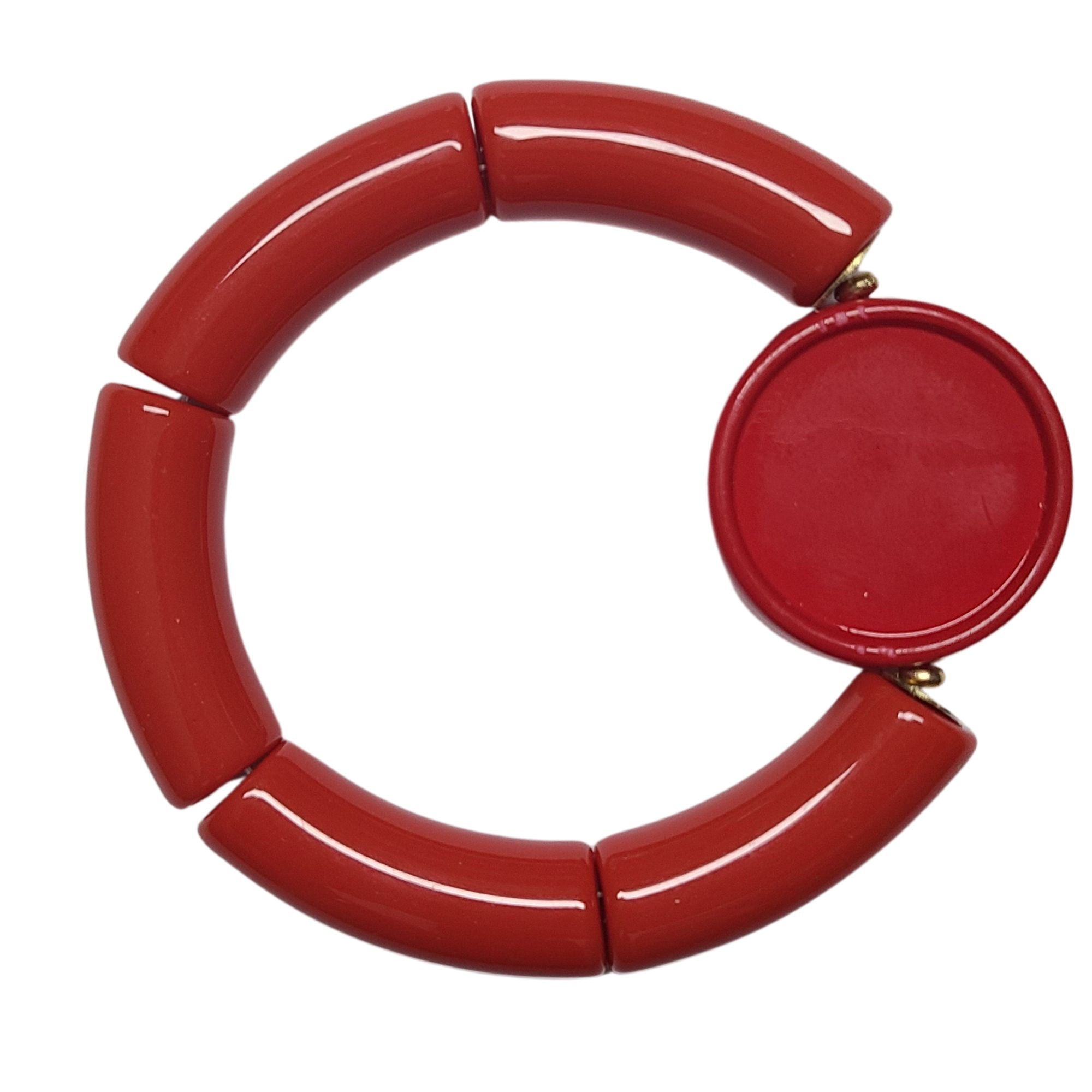 ARTSHOP Apprêts support cabochon 25mm cerise x1