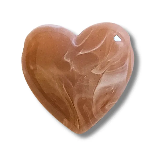 ARTSHOP HeartLine 12 perle cœur terra cotta marbré x1 22MM