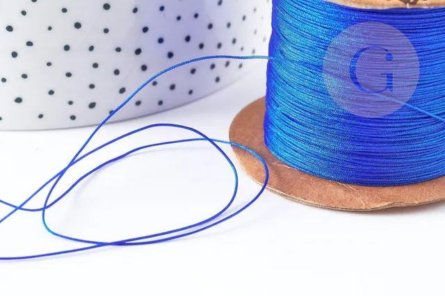 Gingerlily G9116 fil jade nylon bleu roi 0,4mm 1m
