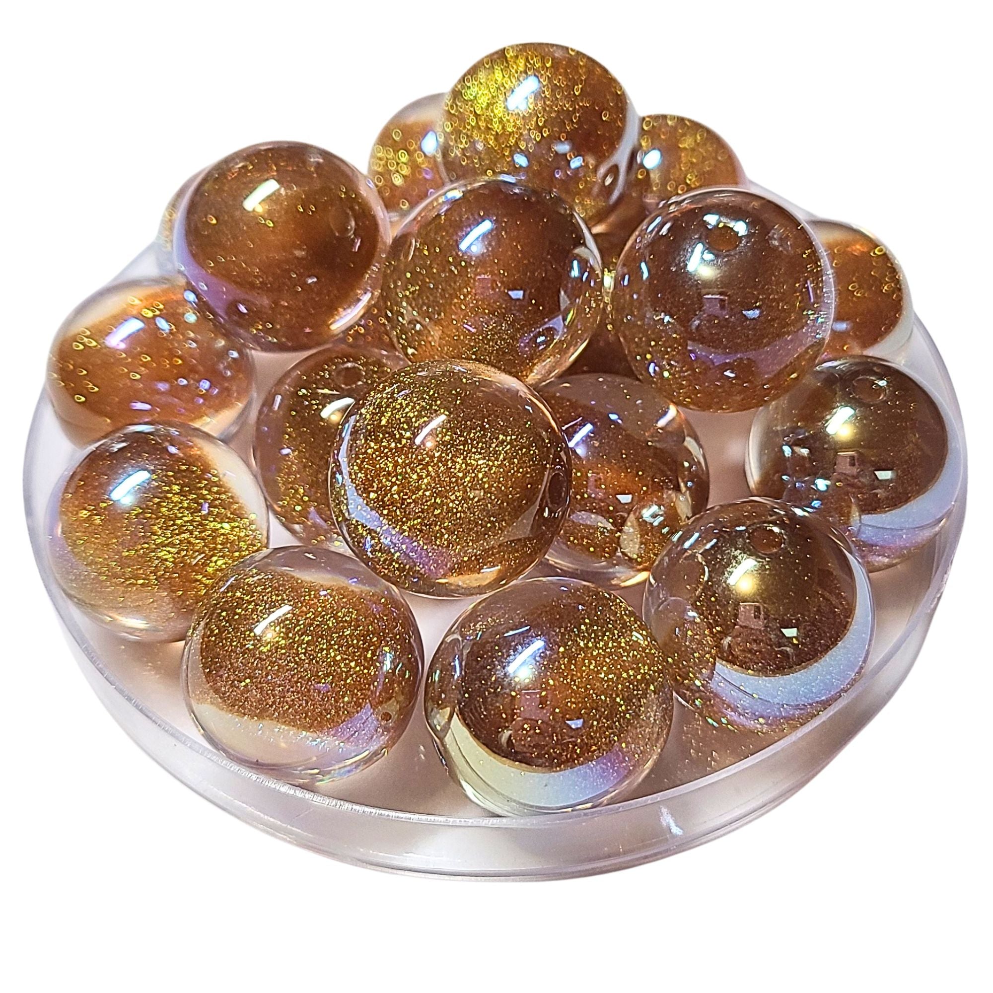 ARTSHOP Boules Glitters 235 Ambre AB 20MM x10