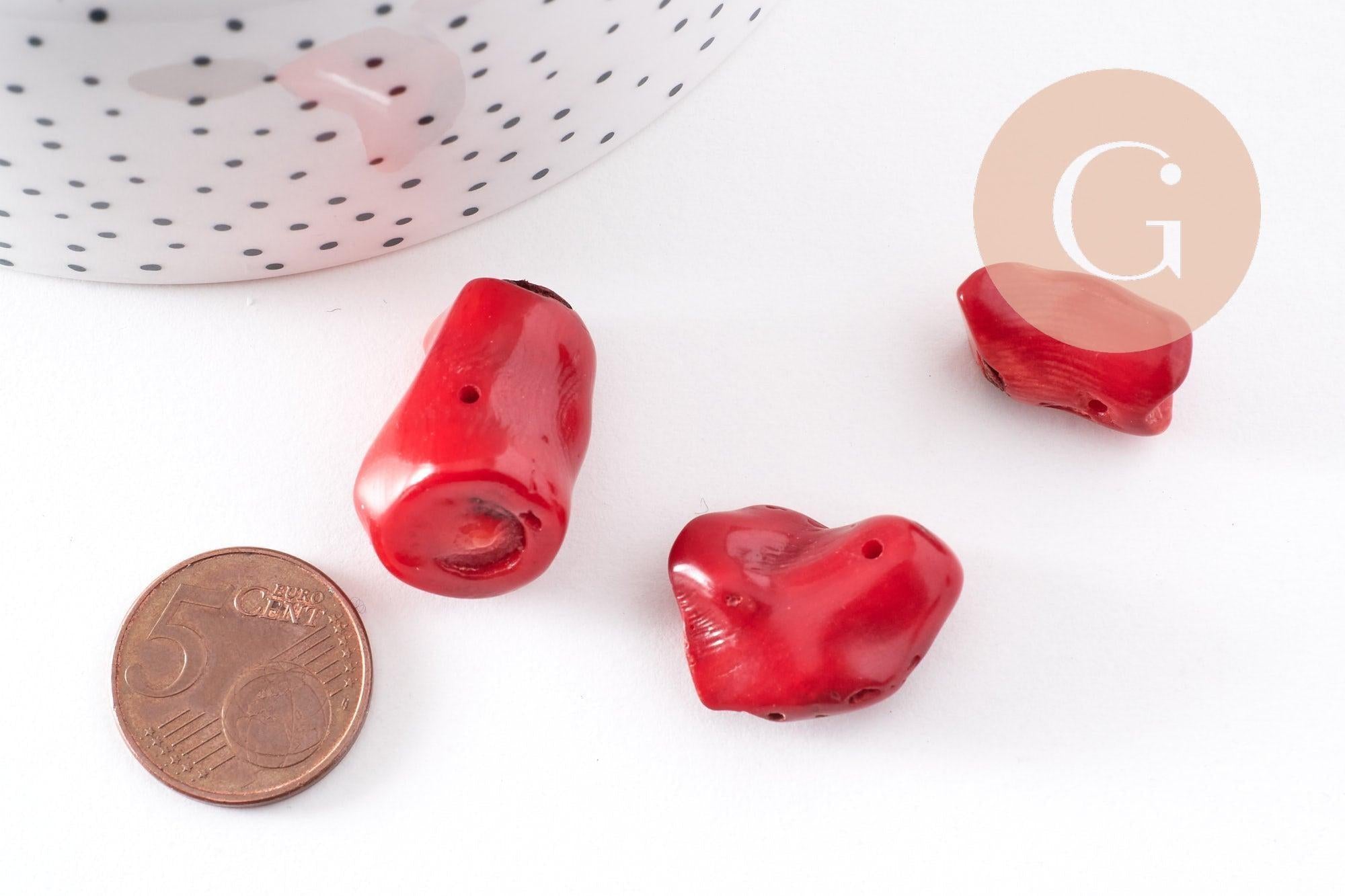 Gingerlily Pendentifs DIY branche corail rouge G2667