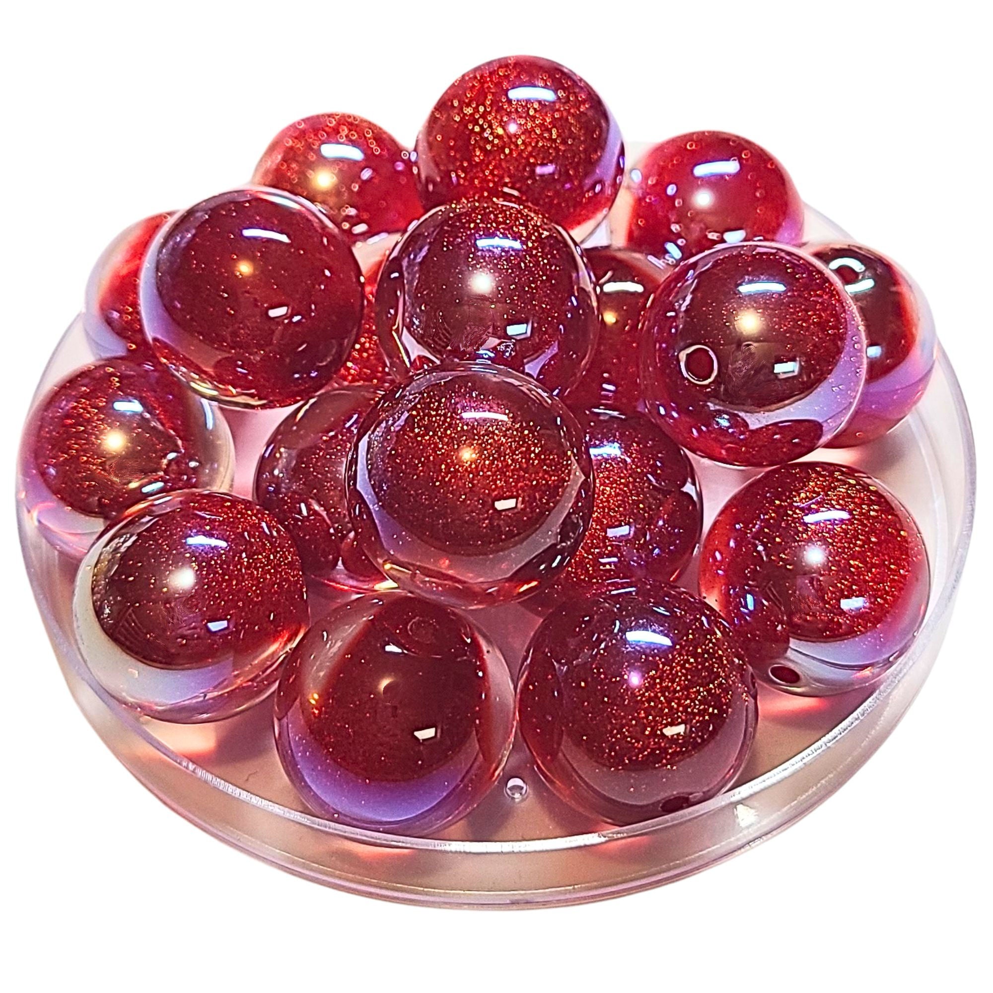 ARTSHOP Boules Glitters 270 Cerise 20MM boule AB x1