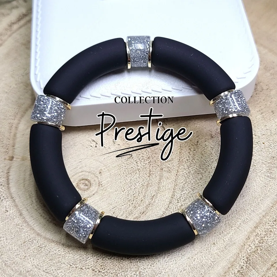 ARTSHOP Idée n°57 kit bracelet tubes noir