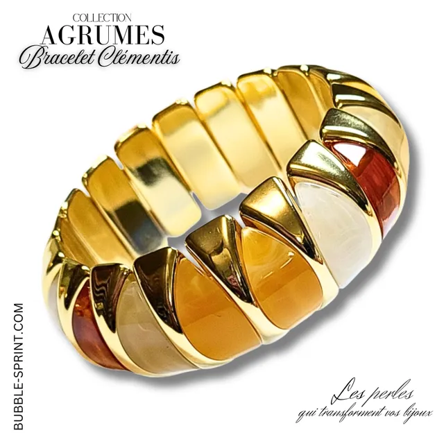 ARTSHOP Clementis Agrumes kit bracelet acrylique à monter