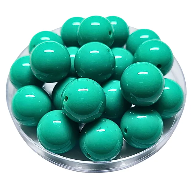 Artshop 119 Boules malachite 20mm perles acryliques x10