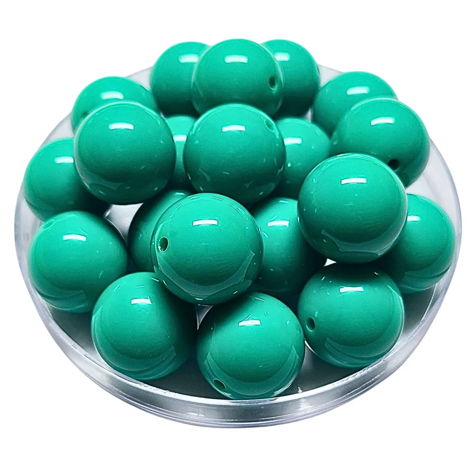 Artshop 119 Boules malachite 20mm perles acryliques x10