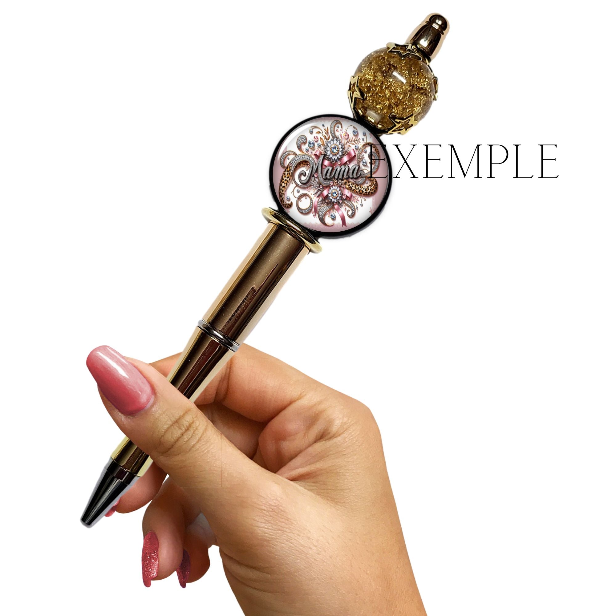 ARTSHOP Apprêts support cabochon 25mm lilas double face x1