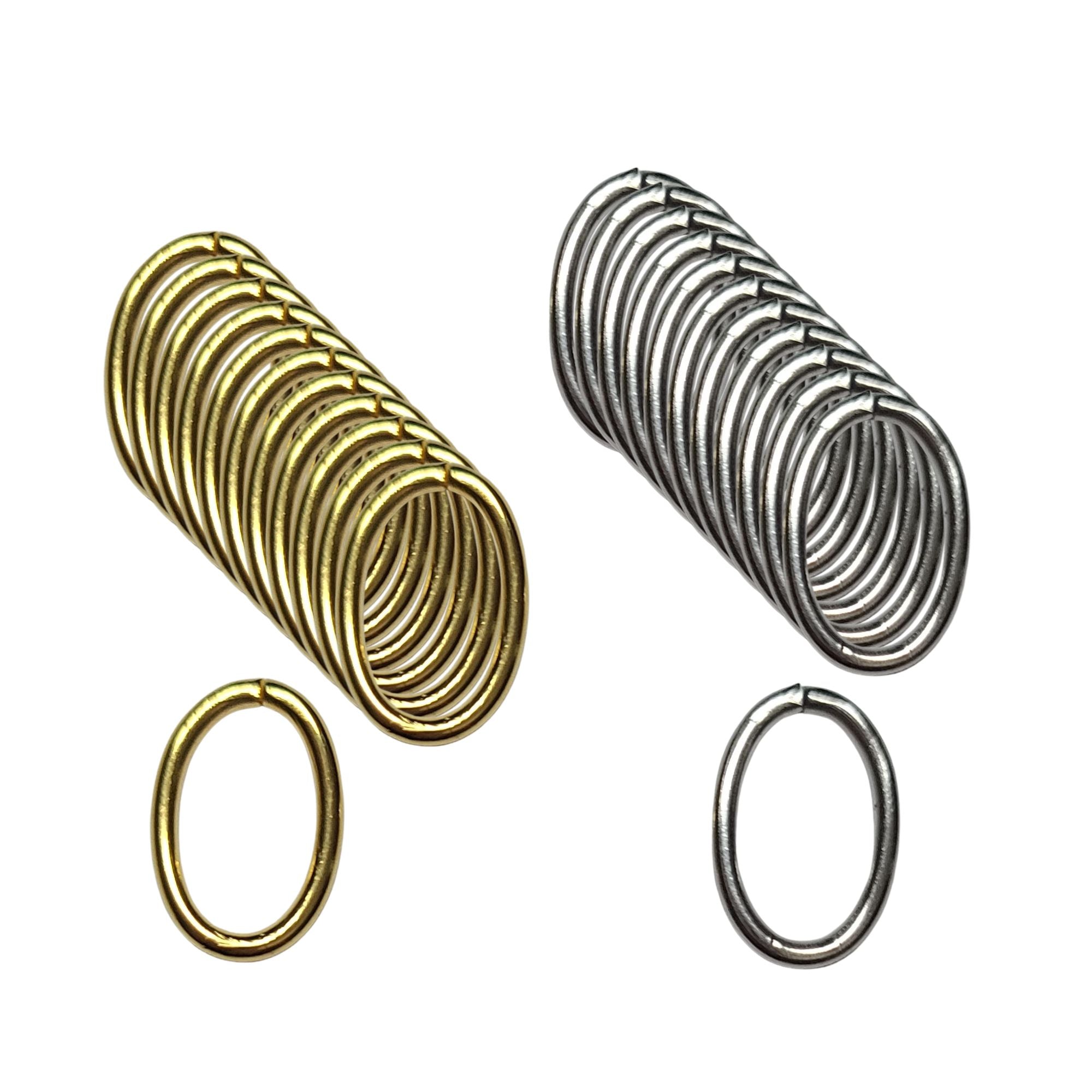 ARTSHOP Maillons 11x16MM anneaux ouverts acier x2 argent