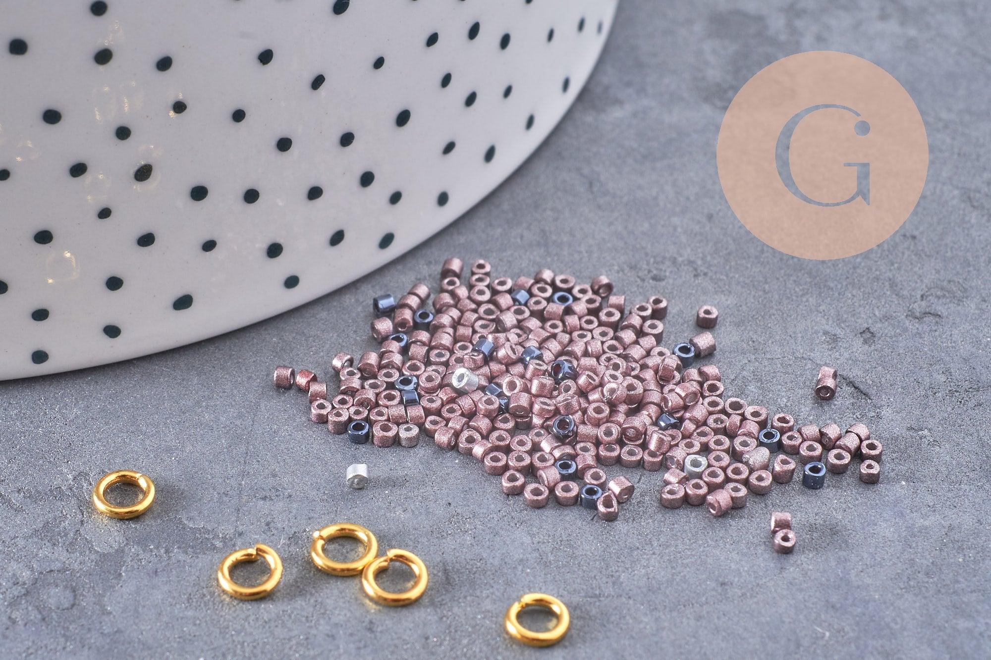Gingerlily Kits G9193 kit perles rocaille tube noir argent blanc