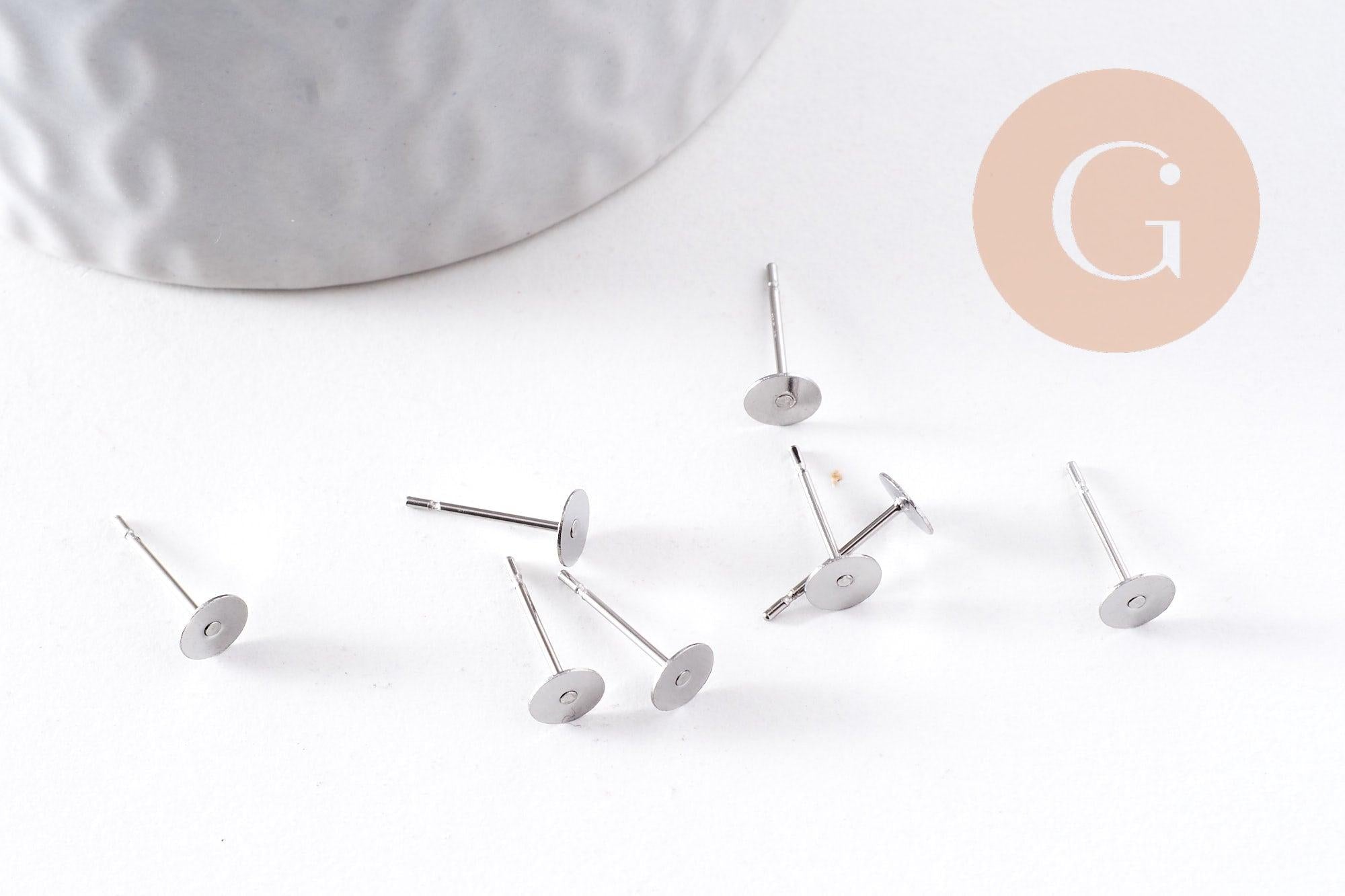 Gingerlily Apprêts bijoux DIY G10171 clous puces inox 5mm x50