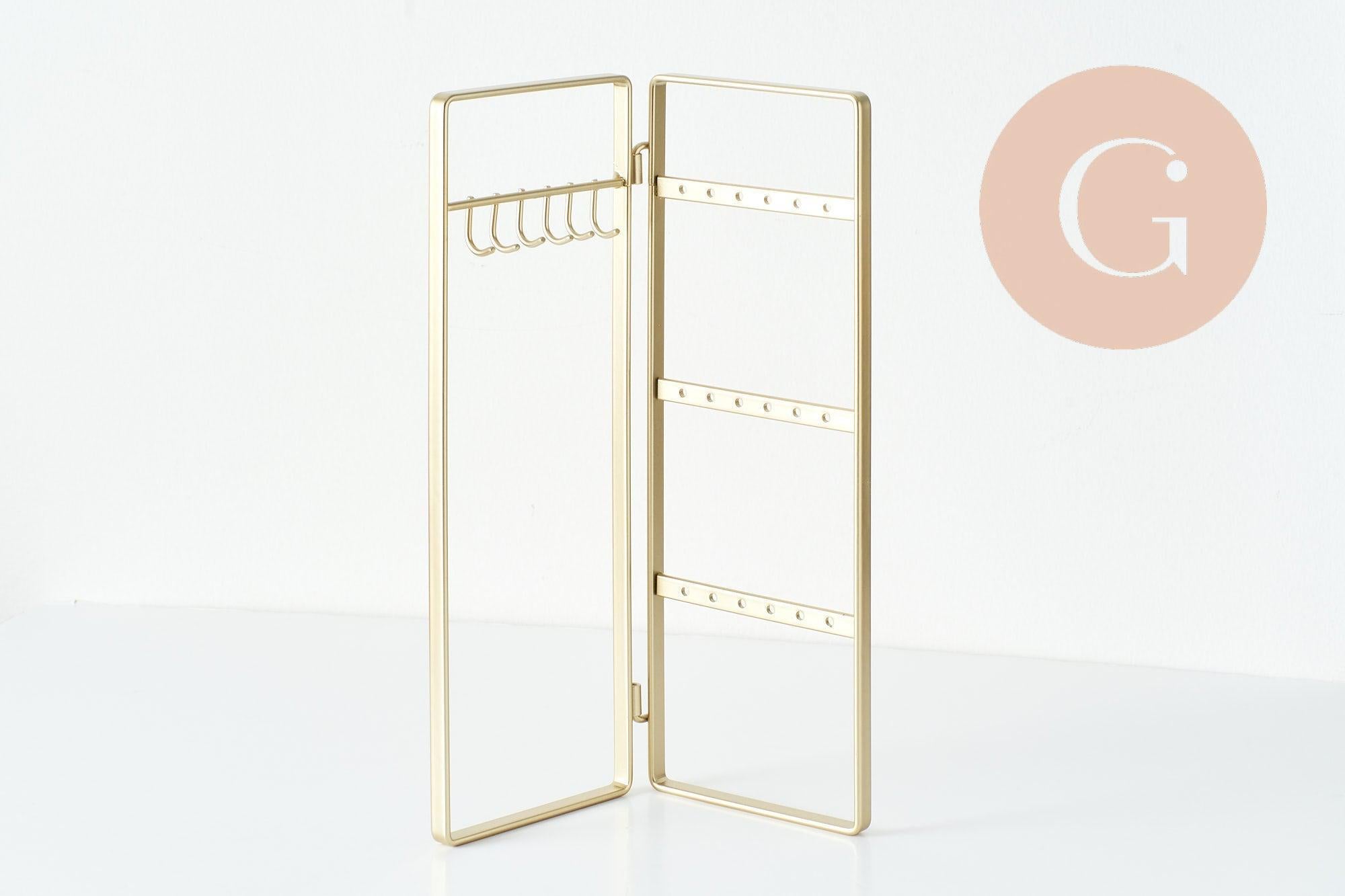 Gingerlily Boîtes Présentoir G9477 porte-bijoux laiton doré 28cm
