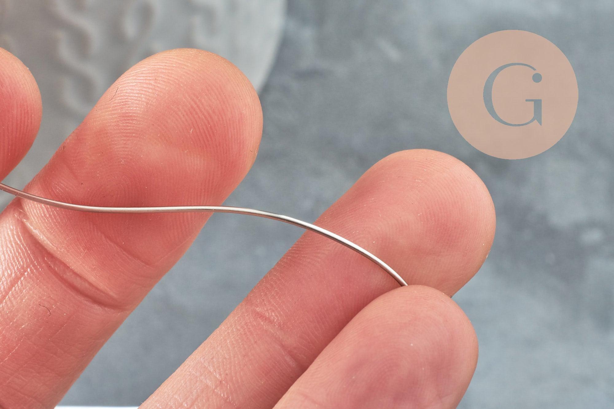 Gingerlily Cordons DIY Fil Acier Inoxydable Argenté 0.7mm 1m