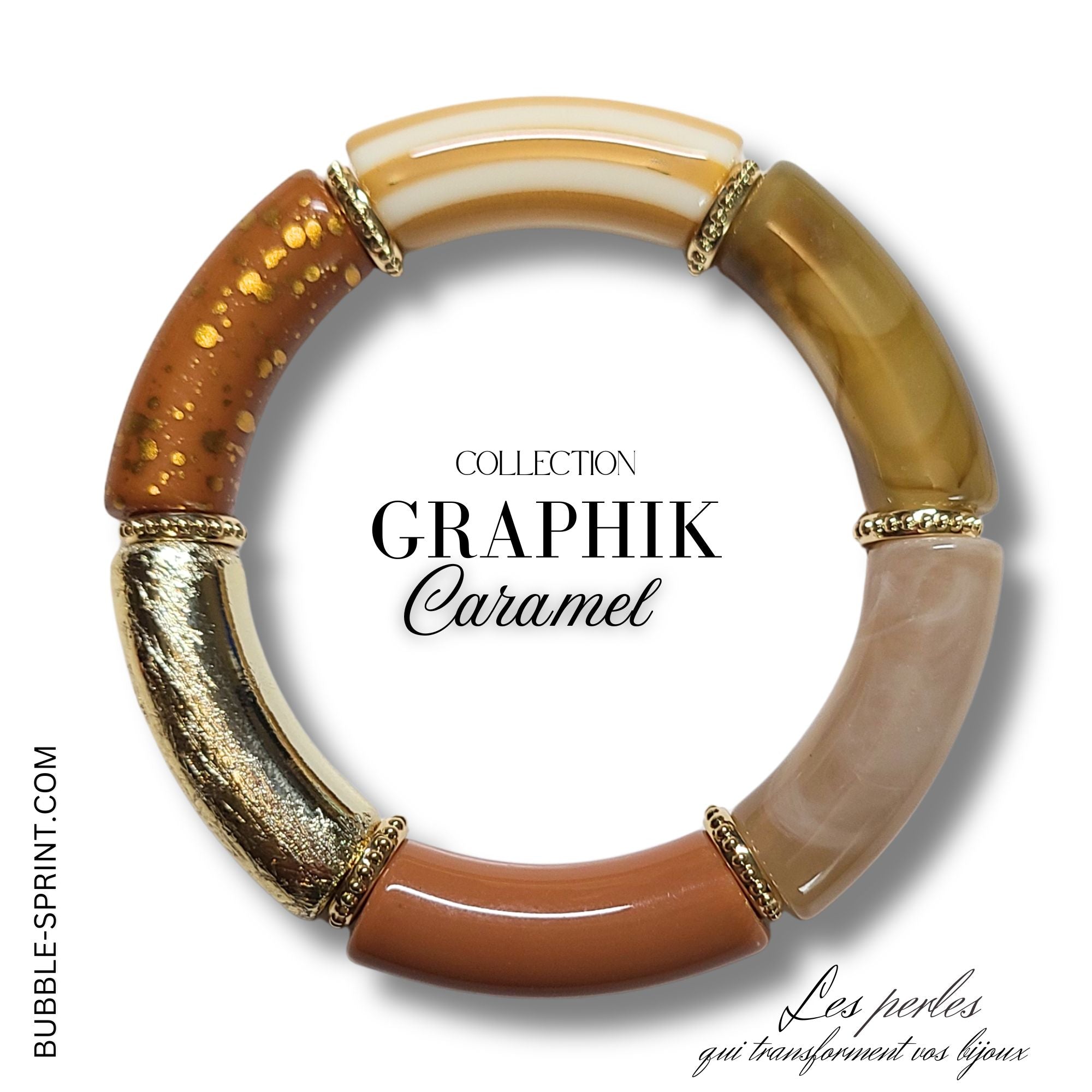 ARTSHOP Graphik Bracelet Caramel kit acrylique 5,5 cm