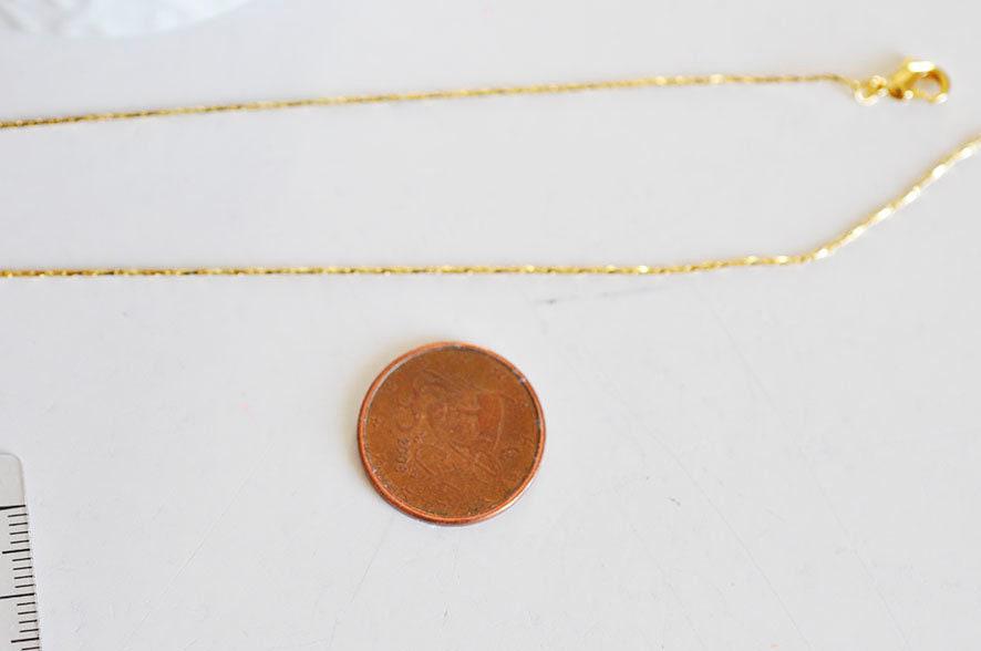 Gingerlily Chaînes pour bijoux DIY G393 chaîne collier dorée 45cm
