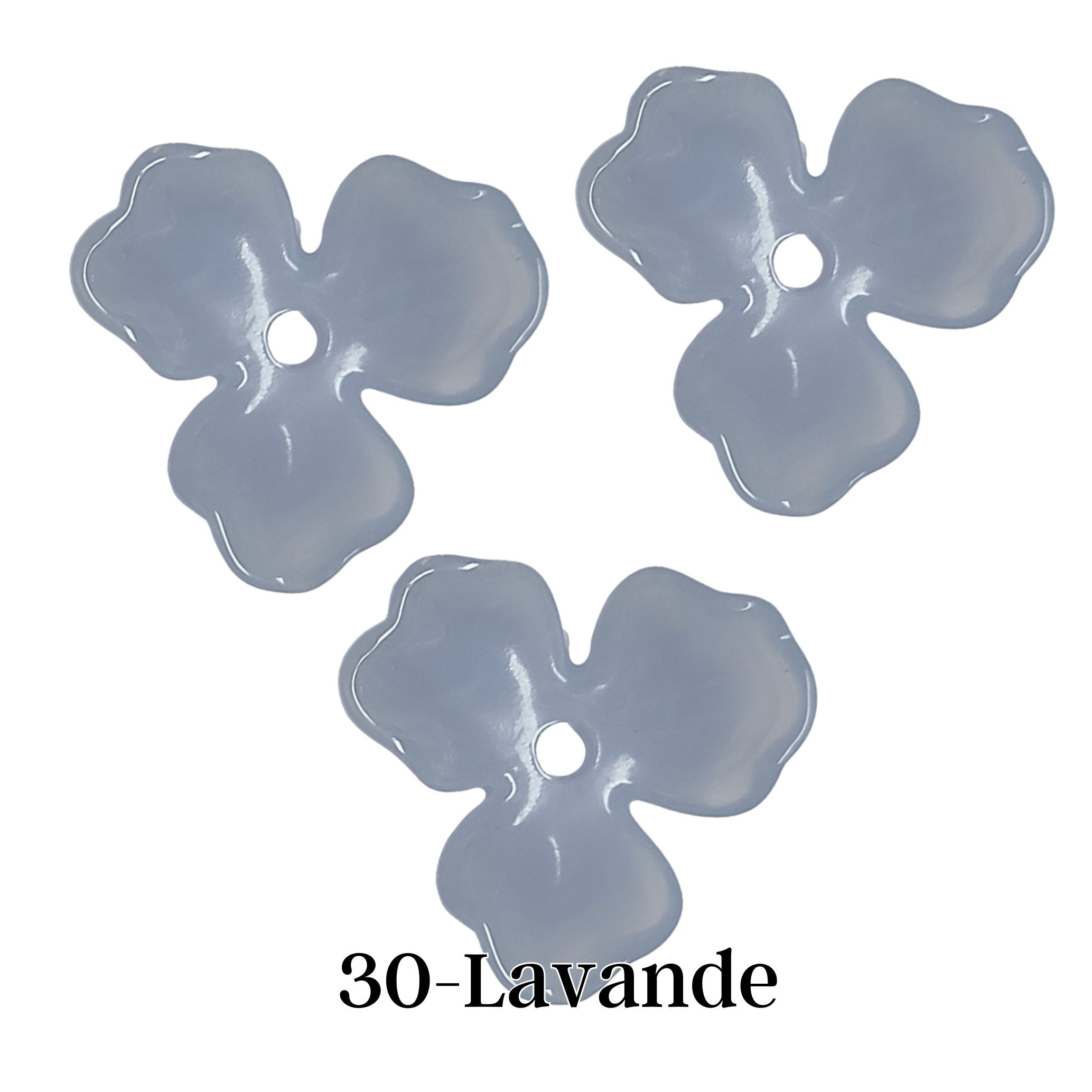 ARTSHOP Flower power 30 fleur orchidée lavande 20MM x1
