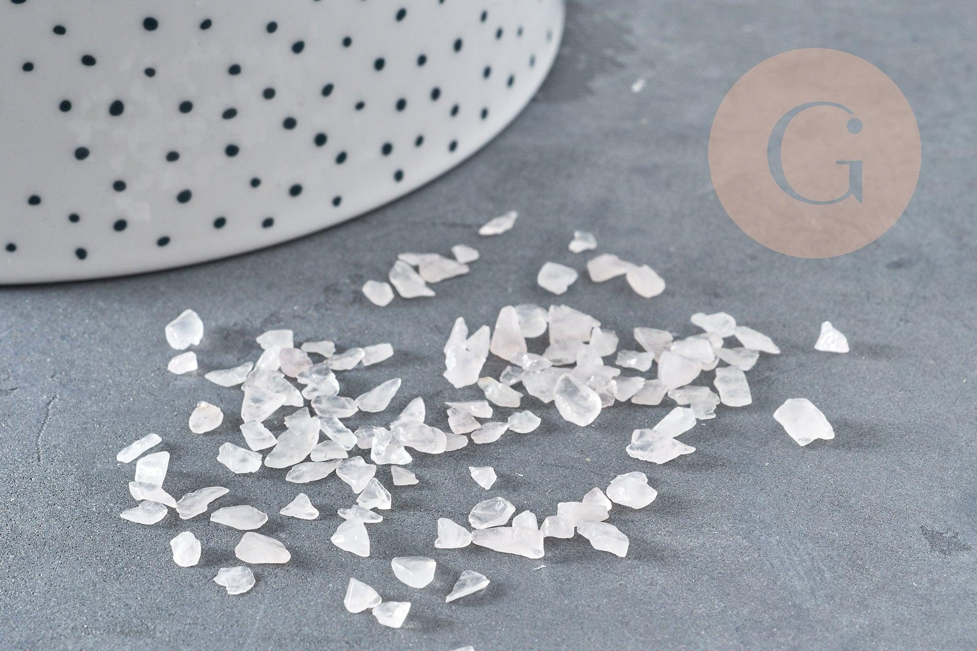 Gingerlily G9552 chips quartz rose naturel 2-8mm 20g
