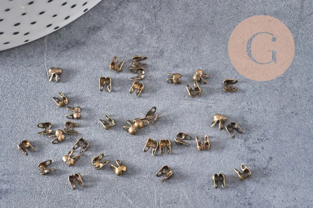 Gingerlily Apprêts G0656 connecteurs bronze lot 10 trou 3 mm