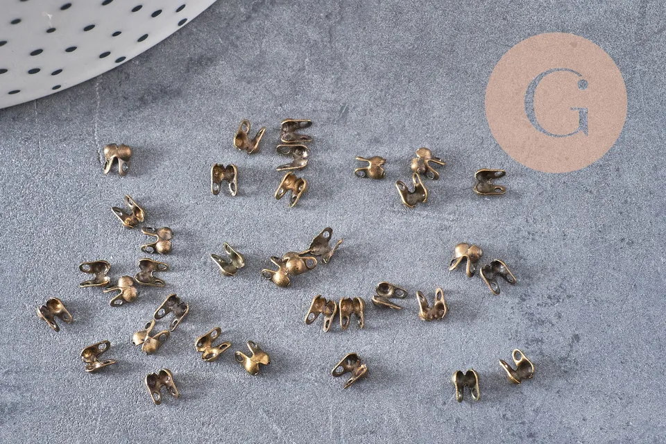 Gingerlily Apprêts G0656 connecteurs bronze lot 10 trou 3 mm