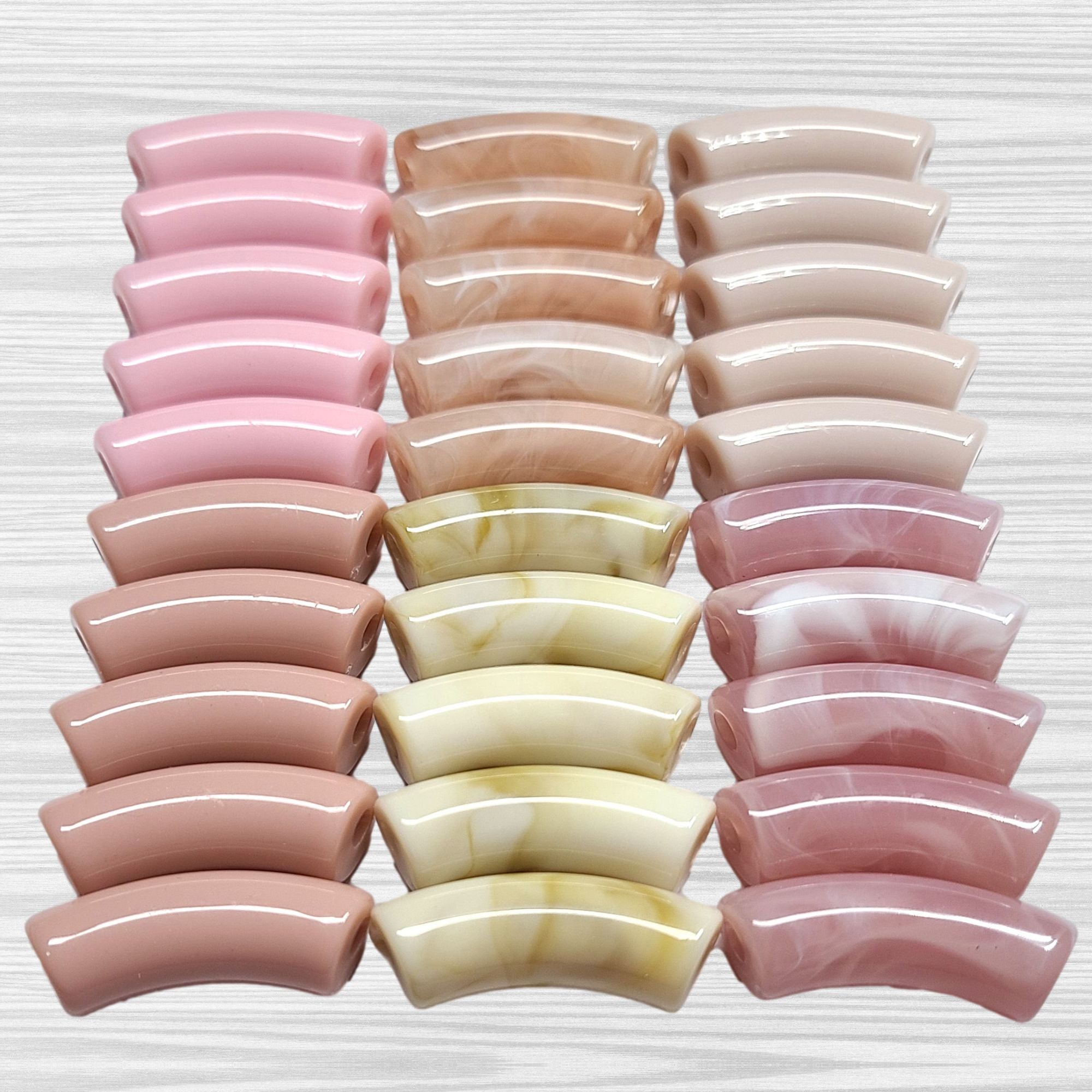 ARTSHOP Camaieu 89 lot 30 tubes Guimauve 12 mm rose
