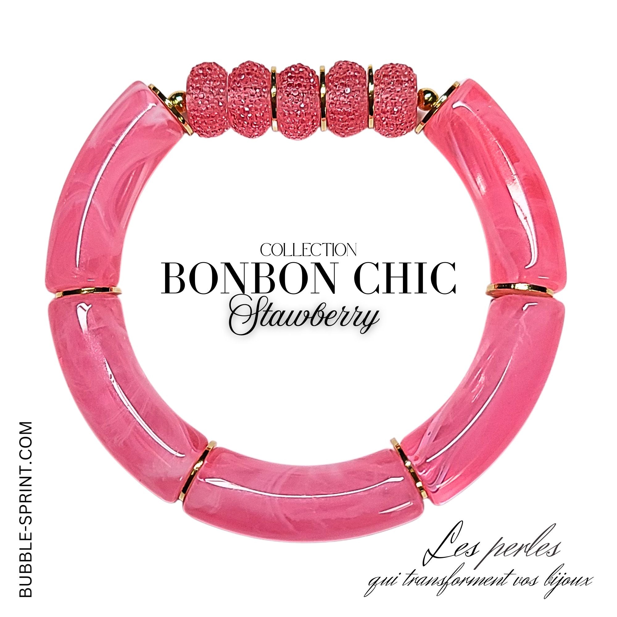 ARTSHOP Bonbon Chic bracelet Strawberry kit à faire soi-même