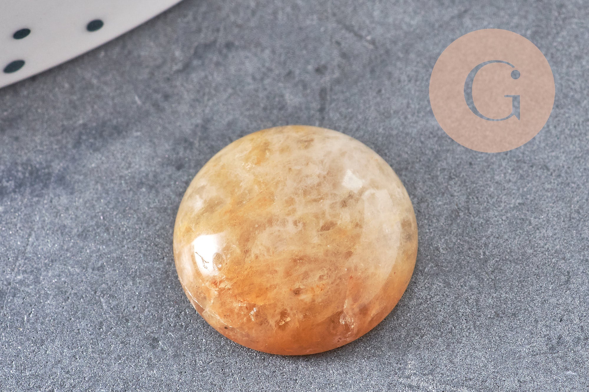 Gingerlily Pierres G10834 cabochon rond dôme 18mm x1